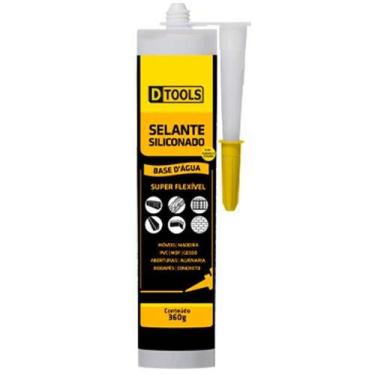 Imagem de Selante Siliconado Marrom Base D'Água 360g Anti-Fungo Anti-Mofo Vidros