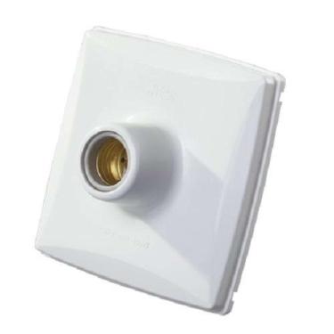 Imagem de Plafon PVC Branco Soquete Porcelana 100W/250V - MECTRONIC