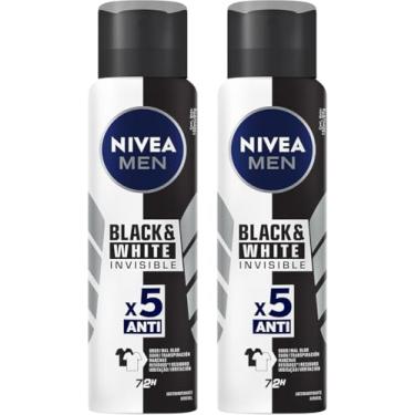 Imagem de Kit NIVEA Desodorante Aerosol Men Black&White Invisible - 2 unidades