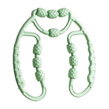 Imagem de Kokiya Rolo de massagem para pernas, ferramenta de massagem de tecido profundo, grampo circular exclusivo para pernas, rolo muscular para treino de corredor, Verde