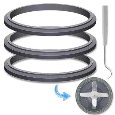 Imagem de Substituição da junta do liquidificador 3 peças com 1 x gancho de crochê para junta Nutribullet peças de reposição Nutribullet para liquidificador Nutribullet 600W e Nutribullet Pro 900W