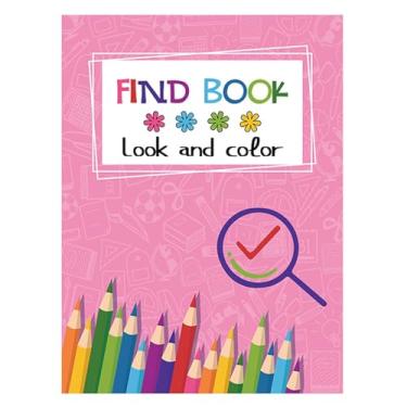 Imagem de Livro Encontrar e - Atividade Pintura Desenho Animado Relaxamento Adolescentes,Atividade Interativa De Procurar E Encontrar Para Meninos E Meninas Brinquedo De Colorir Para