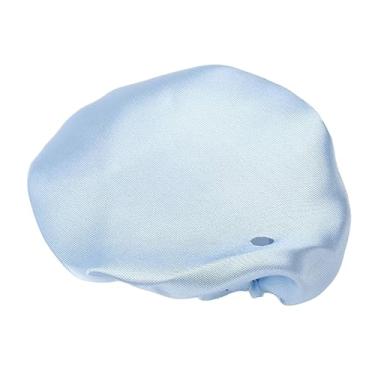 Imagem de Ymiko Protetor de Copo de Tecido Azul Com Orifício de Palha para Prevenção de Pico, Cobertura de Bebida Reutilizável Com Poeira e Isolamento Em pó, Durável e Ecológico