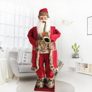Imagem de Papai Noel Cantando E Dançando, Estátua De Papai Noel Elétrico Em Tamanho Real, Papai Noel Animado, Figura Musical Em Movimento Decoração De Natal, Para Porta De Shopping De Hotel, 5