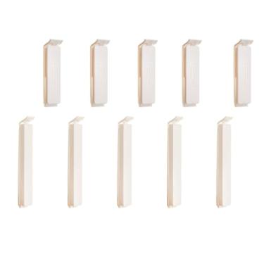 Imagem de Organizador Fecha Saco 5 Unidades Pequeno e 5 Unidades Grande Branco Metaltru