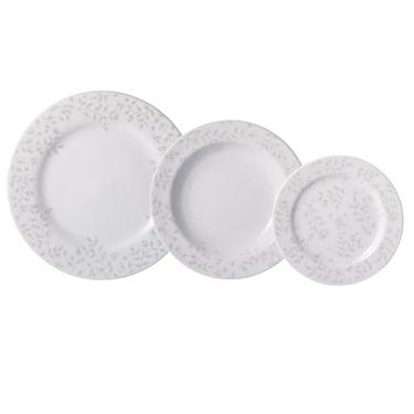 Imagem de Serviço de Baixela 12 Peças em Porcelana, Modelo Voyage, Redondo, Decoração Guaporé, Porcelana Schmidt