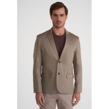 Imagem de Blazer Docthos Slim Sarja Liso, 015 caqui, 44
