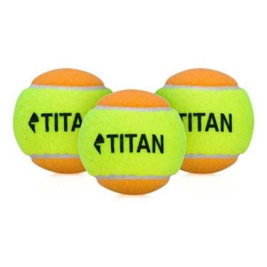 Imagem de Bola De Beach Tênnis Titan Laranja Kit Com 3 Unidades - NoBrand