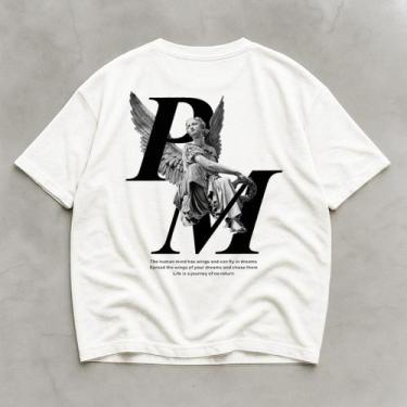 Imagem de Camiseta Preta Basica Oversized Caimento Longo Academia Y2k - Helvog, 