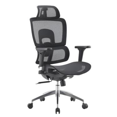 Imagem de Cadeira Presidente Tribeca Preta Base Cromada - Fratini