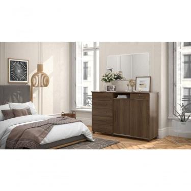 Imagem de Cômoda Max 2020 Com 2 Portas E 6 Gavetas Imbuia Lukaliam