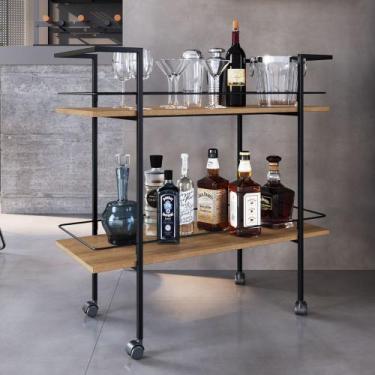 Imagem de Carrinho Bar Industrial 2 Prateleiras 90cm Artho Mel Z54 - Mpozenato, 