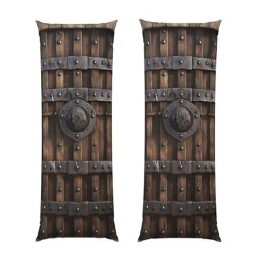 Imagem de Capa de travesseiro corporal com zíper oculto, fronha longa de microfibra macia e respirável para travesseiro corporal, capa de travesseiro de madeira para cama de presente de cama 51 x 137 cm
