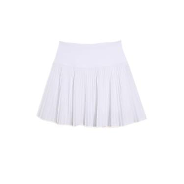 Imagem de vineyard vines Saia feminina plissada de desempenho, Boné branco, G