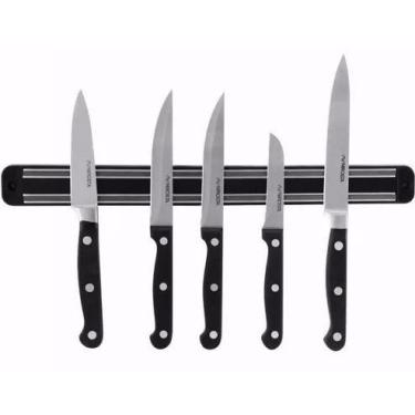 Imagem de Barra Magnética Imã Facas Cozinha Churrasqueira 33cm - MINYMIX