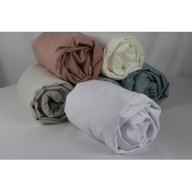 Imagem de Lençol Avulso Queen C/Elástico Canto 40cm 600 Fios Egípcio (BRANCO)