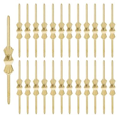Imagem de Murtenze 300 peças de clipes de conectores de lustre - substituição de candelabro para fixação de peças de cristais (40 mm dourado)