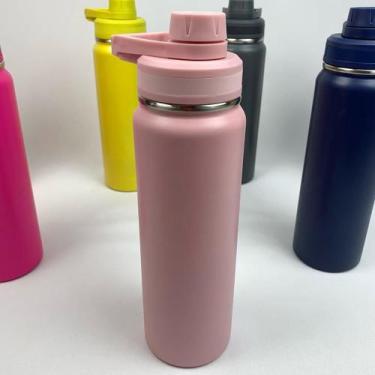 Imagem de Garrafa Térmica Inox 800ml Portátil Academia Água Gelada Por Mais Temp