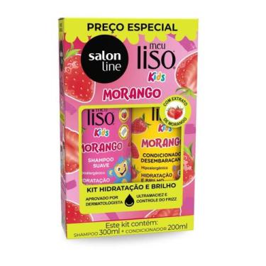 Imagem de Shampoo 300Ml + Condicionador 200Ml Kids Morango Salon Line