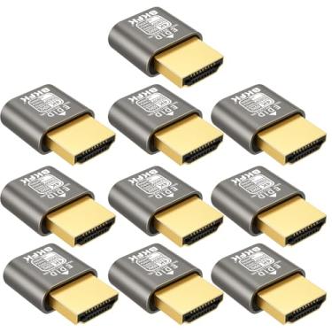 Imagem de Plugue fictício hdmi 4K - adaptador de exibição para HDMI, janela virtual Luna Display para emulador doméstico - Dummy, displayport Headless dummie dongle1080P 120Hz (NOVO-4K-HDR (padrão3840X2160@60HZ