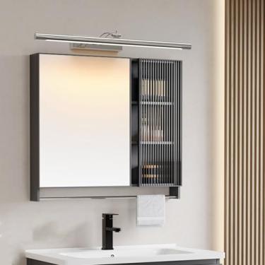 Imagem de Luzes de parede espelhadas de LED para banheiro Lâmpada de parede com ângulo ajustável rotativo de 270° moderno metal à prova d'água Arandelas de parede imagem alimentada pela rede iluminação sobre