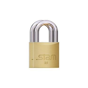 Imagem de 02 Cadeado Segredos Iguais Mestrado Mesma Chave 25Mm