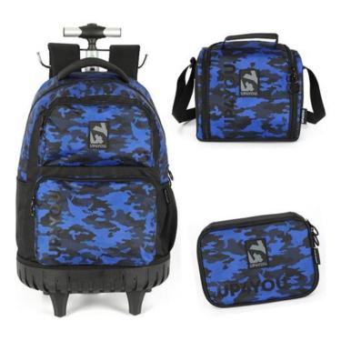 Imagem de Kit Mochila De Carrinho Camuflada Militar  Up4You