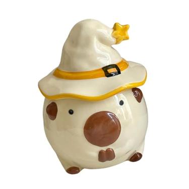 Imagem de Ioensy Caneca de café de cerâmica, xícara, chá, água, novidade, adorável, copo de café da manhã, xícara de para sala de estar, apartamento, Bege