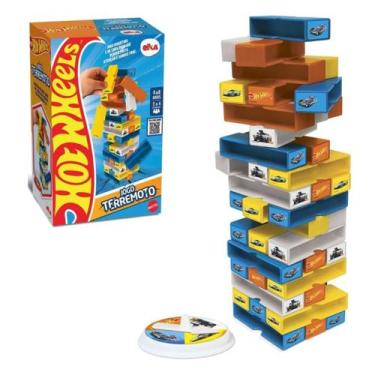 Imagem de Jogo Terremoto Blocos De Montar Hot Wheels 48 Peças Elka 1328