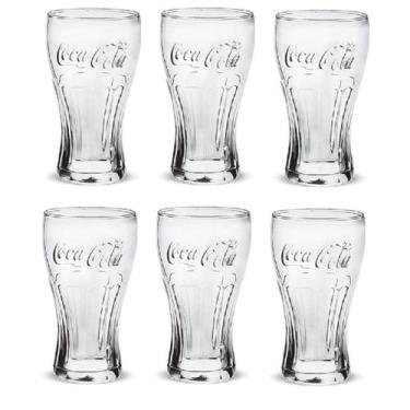 Imagem de Kit c/6 Copos Coca-cola 470ml Contour Nadir Vidro Transp. - Nadir Figu