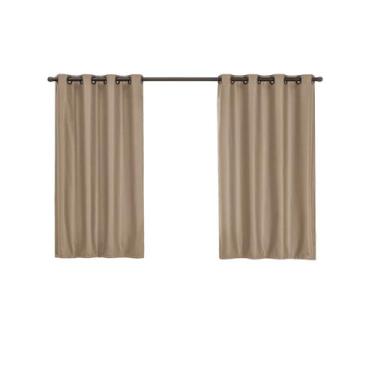 Imagem de Cortina Pequena Blackout Bege 2.70m x 1.70m com Ilhós Madrid - EMPÓRIO