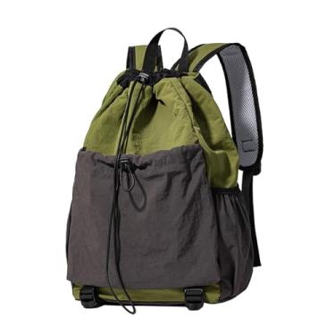Imagem de KiBcsLic Mochila com cordão, bolsa grande para raquetes, para homens e mulheres, bolsa de tênis, mochila de tênis para squash, raquetes, bolas, acessórios, Verde
