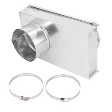 Imagem de YWBL-WH Liga de Alumínio do Periscópio de Ventilação do Secador, Conector de Ventilação Anti -entupimento Ajustável, para Secador, para Secador