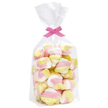 Imagem de Sacos de celofane Yotelab Flat Bottom 8x5x20cm com papel 100 unidades