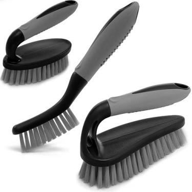 Imagem de Conjunto de escovas de limpeza Trazon Cleaning Shower com alça ergonôm
