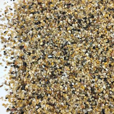 Imagem de Areia grossa e pedras coloridas, seixos de 2-4 mm para decoração - SHI