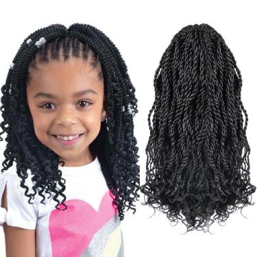Imagem de Crochê Hair VIOLET Senegalese Twist Wavy 20 cm, 8 pacotes, 120 fios