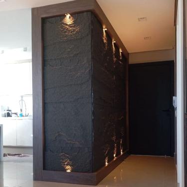 Imagem de Revestimento de Parede Pedra Leve Decorativa 3d 120cm X 60cm 3cm Formaco Decor Grafite