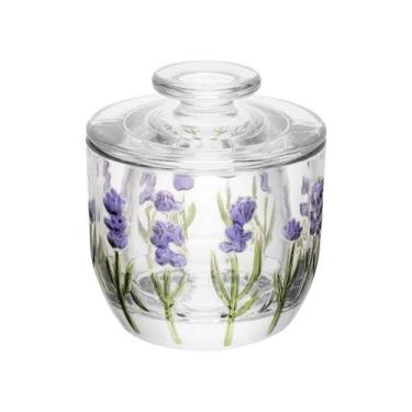 Imagem de Manteigueira Francesa Cristal Estilo Lavanda Porta Manteiga - LYOR