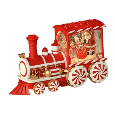 Imagem de Generic Caixa de música em forma de com globo de neve musical de Natal, enfeite criativo de mesa, decoração de Natal para armário de festival doméstico