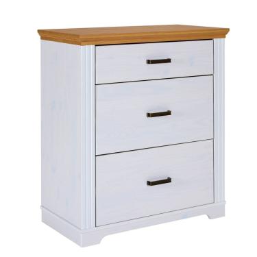 Imagem de Cômoda em Madeira Maciça Pinus Maluno Branco