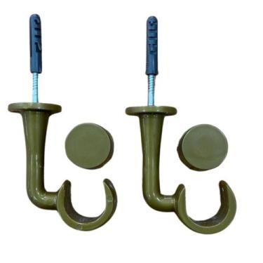 Imagem de Kit De Suporte Teto Pvc Varão Simples 28mm Ponteira Inclusa - Morena M