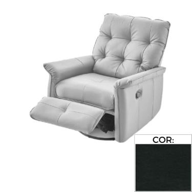 Imagem de Poltrona Reclinável MH-3790 Herval Estofada Preto K