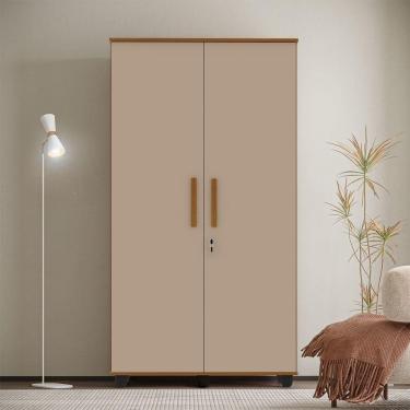 Imagem de Armario Multiuso Grande E Reforçado Ouro Fechadura Com Chave Amêndoa / Fendi