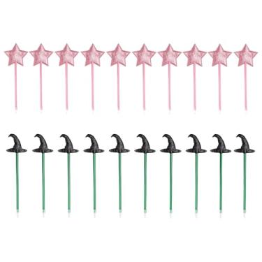 Imagem de jiebor 20 canetas de Halloween Star Canetas esferográficas de bruxa tinta preta a granel para adultos, estudantes, professores, mulheres, homens, presente, escritório, material escolar, lembrancinhas