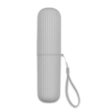 Imagem de Porta Escovas Dente Pasta Dental Guardar Para Viagem Escola Trabalho Ferias Estojo Organizador De Banheiro (CINZA)