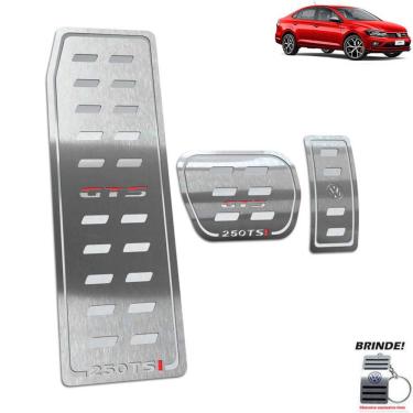 Imagem de Descanso + Pedaleiras Automático prata Virtus Gts 250 Tsi