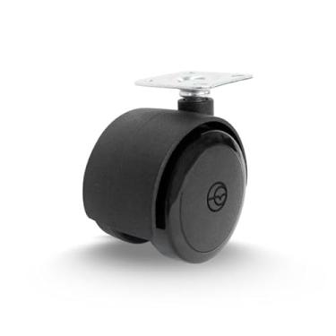 Imagem de Rodízio 2 Pol com roda de Nylon e Banda em PVC - 20Kg - Casterine