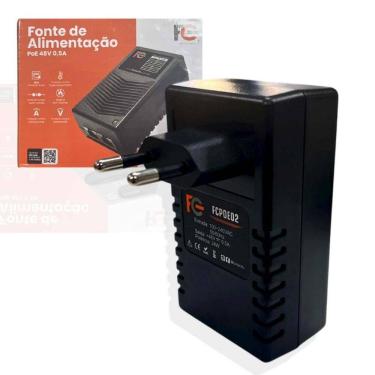 Imagem de Fonte Poe 48V 0,5A Bivolt 110/220 Rede Fast 100Mb Ieee 802.3