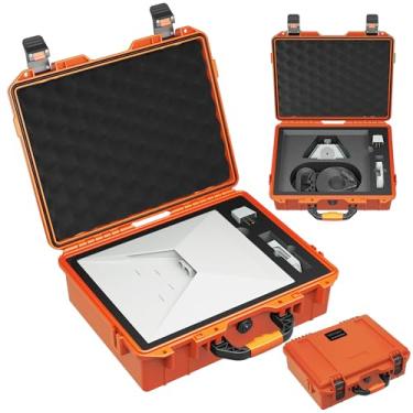 Imagem de Starlink Mini capa rígida bolsa de viagem para Starlink Mini verde à prova de choque caixa de armazenamento portátil para acessórios de transporte